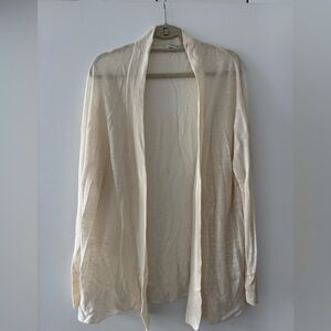Vince knit cream open cardigan